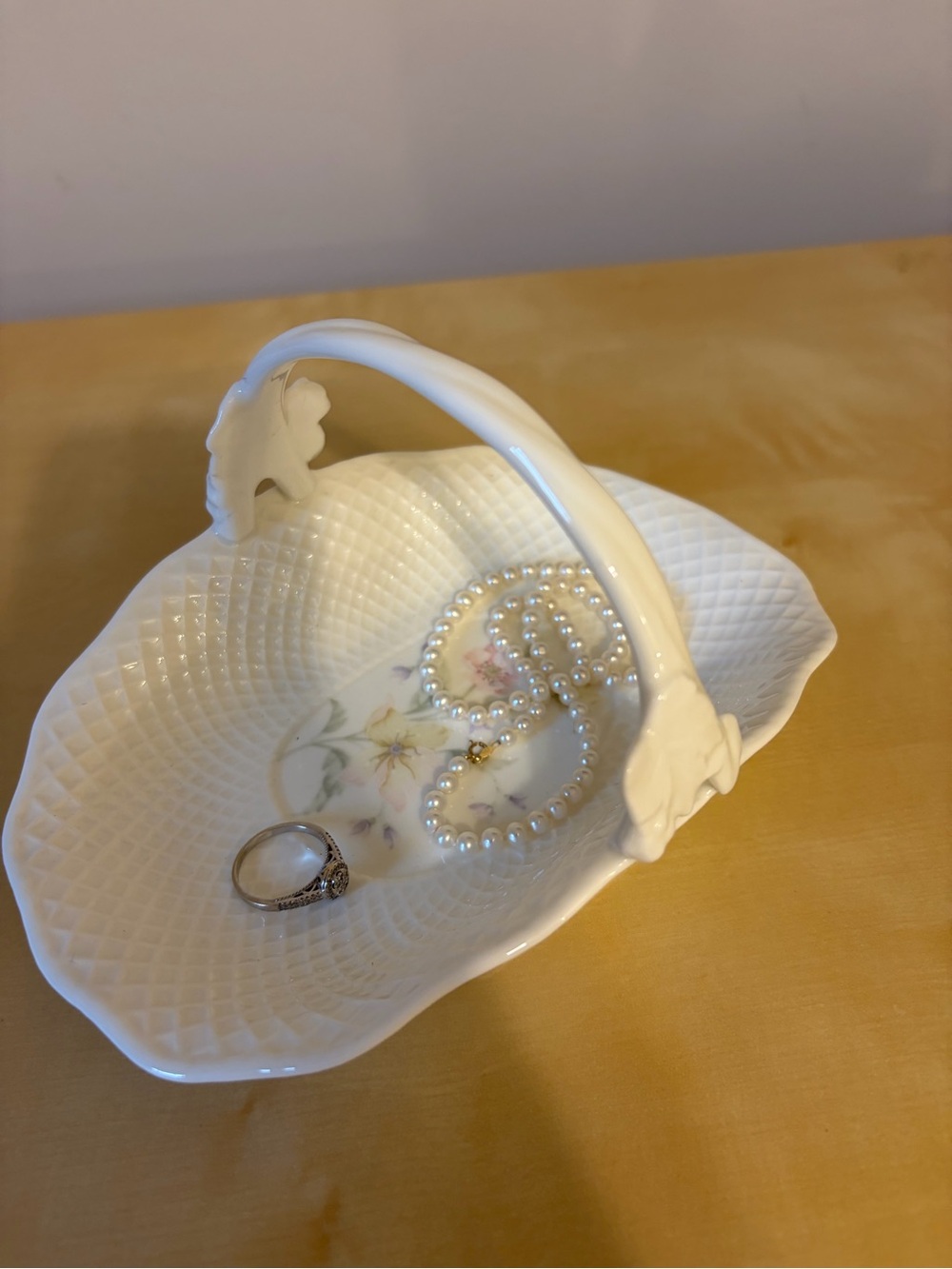 Mikasa Pastel Garden Bone china basket
